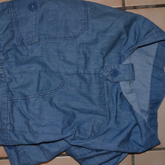 Sanctuary Blue Linen Shorts size XS - Picture 8 of 8